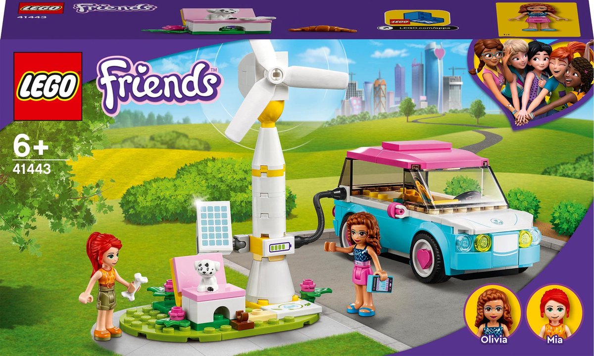 LEGO Friends La Voiture électrique d'Olivia - 41443 | bol.com