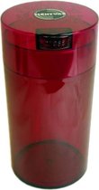 Tightvac 1,3 liter clear red tint, red tint cap