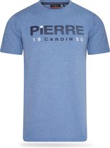 Pierre Cardin - Heren Tee SS 1950 Logo Shirt - Blauw - Maat M