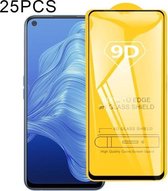 Voor OPPO Realme 7 5G / 7i 25 PCS 9D Volledige lijm Volledig scherm Gehard glasfilm