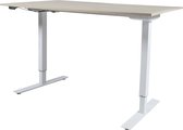 Zit Sta Bureau - Elektrisch 140x80 robson - wit frame