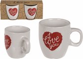 I Love You Mok (Set Van 2) Moederdag Mother's Day Valentijnsdag Valentine Day