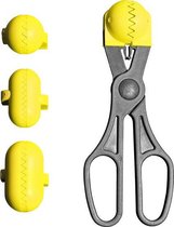 Het croquetera - multifunctioneel gebruiksvoorwerp met 4 verwisselbare mallen - geel