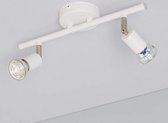 Plafondlamp Ledkia Oasis 2 Wit 50 W (320x130xØ90 mm)