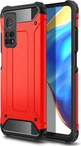 Xiaomi Mi 10T Pro Hoesje - Mobigear - Outdoor Serie - Hard Kunststof Backcover - Rood - Hoesje Geschikt Voor Xiaomi Mi 10T Pro