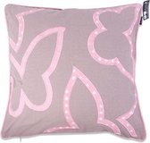 In The Mood Contour Butterfly Kussen 50 x 50 cm - Div Kleuren - 2 stuks - Kiezel / Pink