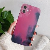 Figura-serie TPU-beschermhoes voor iPhone 12 mini (bessenkleur)