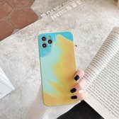 Waterverf TPU zacht schokbestendig beschermhoesje voor iPhone 12 mini (herfstbladkleur)