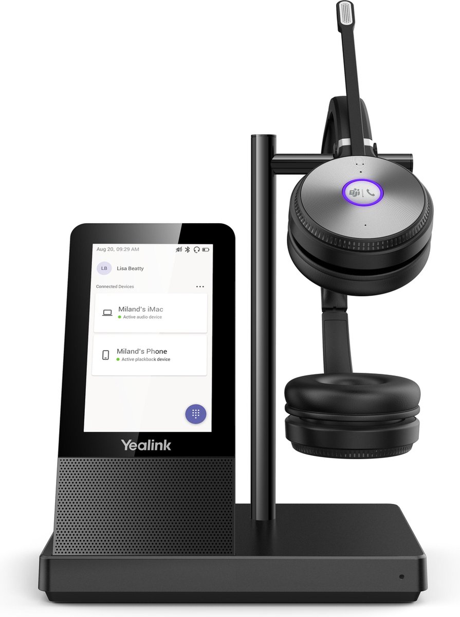 Yealink WH66 DECT Draadloze Headset DUAL TEAMS