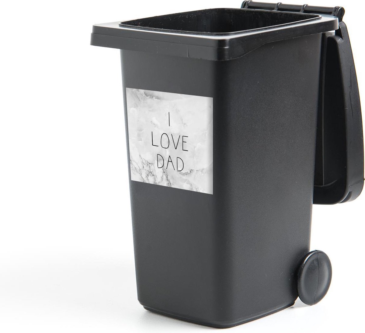 Container sticker Vaderdag - Spreuken - I love dad - Quotes - 40x40 cm - Kliko sticker