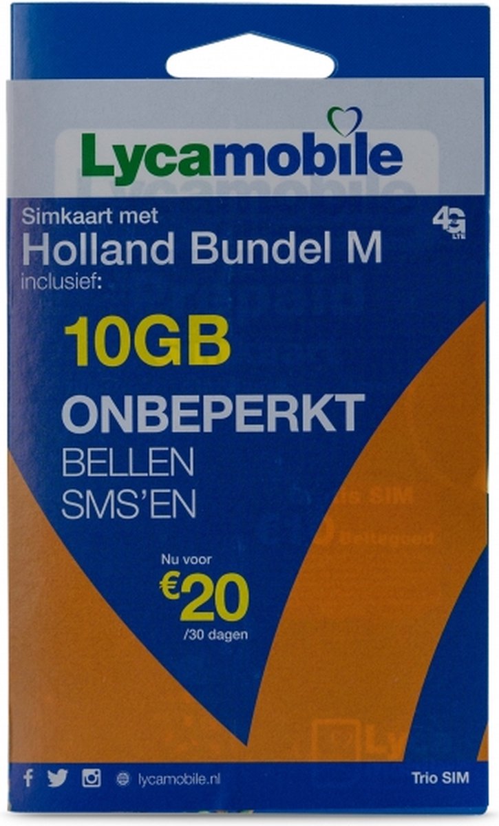 Lycamobile Holland Bundle S Plus