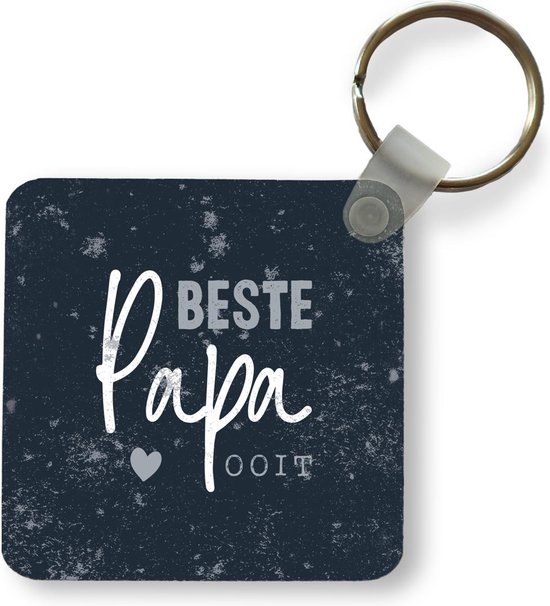 VZIUYTRE Kerstcadeau, sleutelhanger, vader cadeau man, sleutelhanger, gepersonaliseerd, vader, dochter en zoon, cadeau voor Vaderdag, verjaardag, cadeau voor vader, 8, L