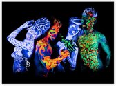 Body painted bodies - Foto op Akoestisch paneel - 160 x 120 cm