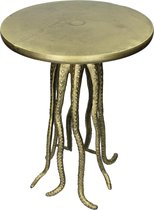 Lux - bijzettafel octopus- brons- aluminium - 38x38x50