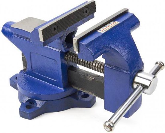 HBM 115 mm bankschroef met pijpklem