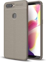 For OPPO  R11s Litchi Texture TPU Protective Case(Grey)