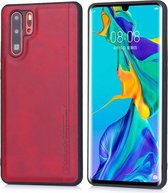 Voor Huawei P30 Pro Diaobaolee schokbestendig PU + TPU beschermhoes (rood)