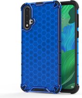 Shockproof Honeycomb PC + TPU Case voor Huawei Nova 5 / Nova 5 Pro (blauw)