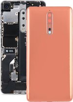 Batterij achterkant met cameralens en zijtoetsen voor Nokia 8 (oranje)