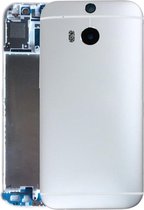 Achterbehuizing Cover voor HTC One M8 (zilver)
