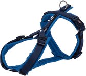 Trixie hondentuig premium trekking indigo / royal blauw - 62-74x2,5 cm - 1 stuks