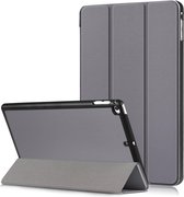 Custer Texture Horizontale Flip Leather Case voor iPad Mini 2019 & Mini 4, met drievoudige houder en slaap / waakfunctie (grijs)