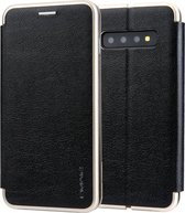 Voor Galaxy S10 + CMai2 Linglong-serie PC + PU horizontale flip lederen tas met houder en kaartsleuf (zwart)