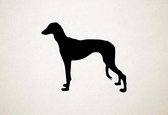 Silhouette hond - Saluki - L - 75x91cm - Zwart - wanddecoratie