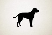 Silhouette hond - Braque Du Bourbonnais - S - 44x60cm - Zwart - wanddecoratie