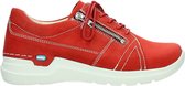 Wolky Dames Veterschoen Feltwell - 0660911-570 Rood Nubuck - Maat 43