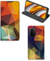 Smartphone Hoesje Xiaomi Mi 11i | Poco F3 Leuk Book Case Polygon Color