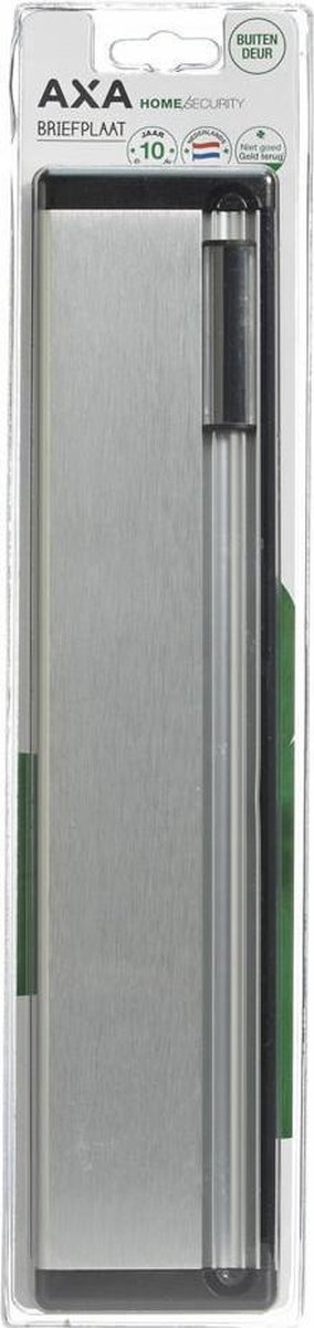 Axa briefplaat - 74x350 - Aluminium - met naamplaat - F1
