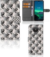 Wallet Book Case Nokia 1.4 Smartphone Hoesje Salamander Grey