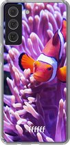 6F hoesje - geschikt voor Samsung Galaxy S21 FE -  Transparant TPU Case - Nemo #ffffff