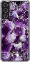 6F hoesje - geschikt voor Samsung Galaxy S21 FE -  Transparant TPU Case - Purple Geode #ffffff