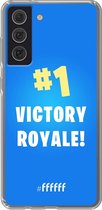 6F hoesje - geschikt voor Samsung Galaxy S21 FE - Transparant TPU Case - Battle Royale - Victory Royale #ffffff