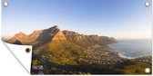 Tuinposter Kaapstad - Zuid afrika - Berg - 80x40 cm - Wanddecoratie Buiten - Tuinposter - Tuindoek - Schuttingposter - Tuinschilderij