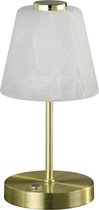 LED Tafellamp - Trinon Emminy - 2W - Warm Wit 3000K - Dimbaar - Rond - Mat Goud - Aluminium