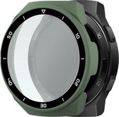 Telefoonglaasje Hoesje met screenprotector - Geschikt voor Huawei Watch GT 2E - 46mm - Groen