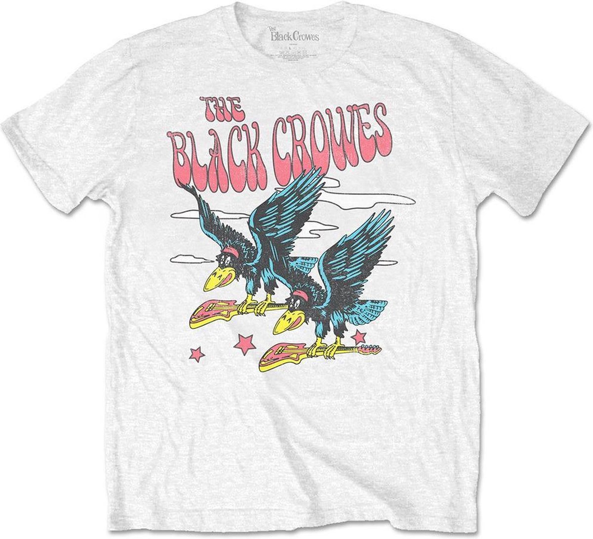 The Black Crowes - Flying Crowes Heren T-shirt - 2XL - Wit