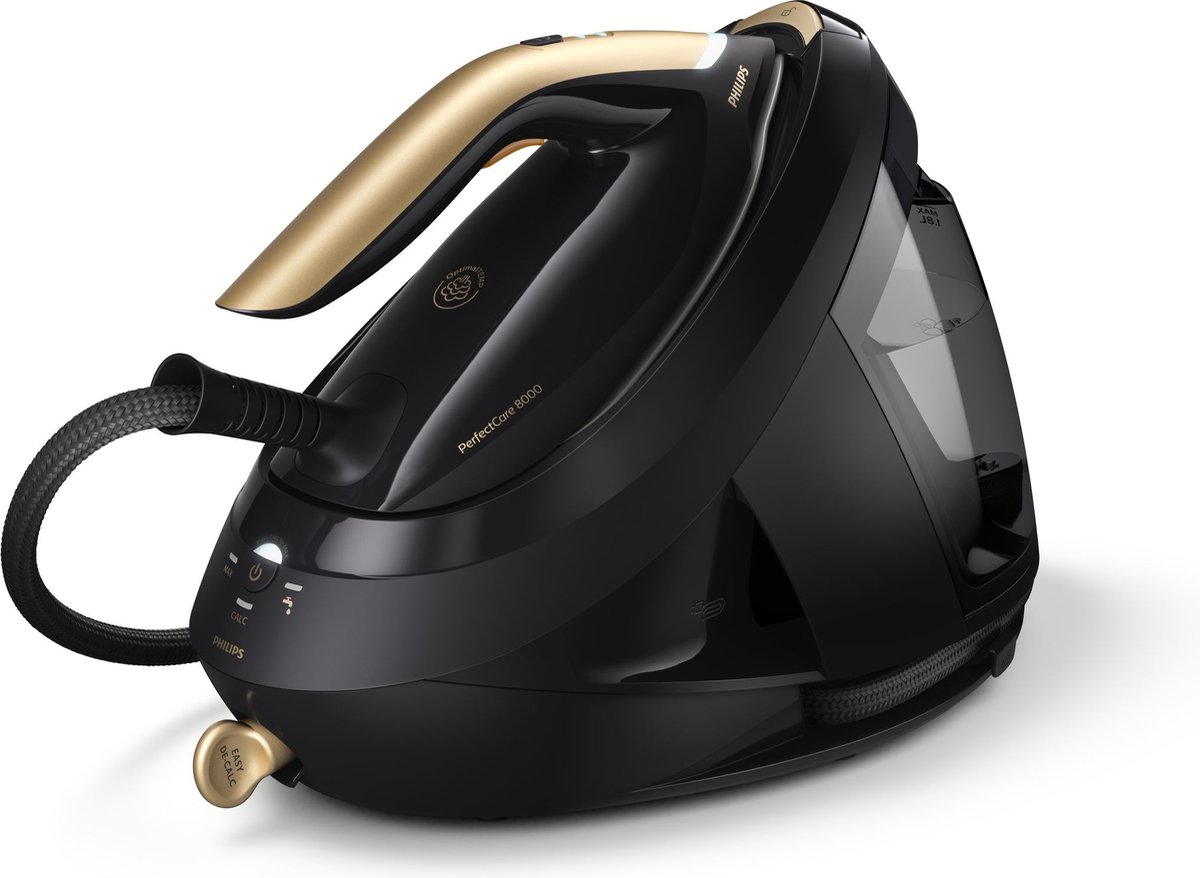 Philips Perfect Care 8000 Series PSG8130/80 - Stoomgenerator - 1.8L Watertank - Zwart / Goud — afbeelding 2