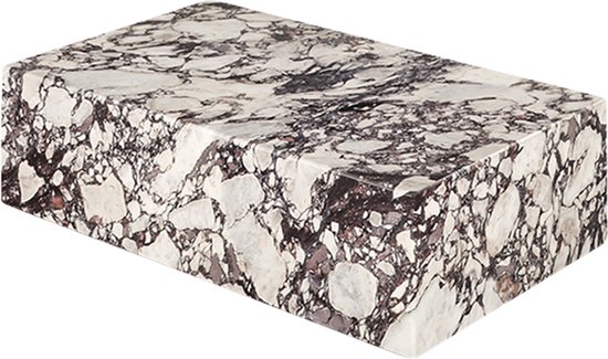 Table basse Bloc de marbre - Calacatta Viola - 100 x 60 x 27 | bol