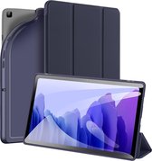Accezz Tablet Hoes Geschikt voor Samsung Galaxy Tab A7 - Accezz Smart Silicone Bookcase - Donkerblauw