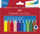 Faber-Castell waskrijt - driekantig - 12 stuks - FC-120010