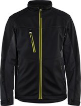 Blaklader Softshell Jack 4950-2516 - Mannen - Zwart/Geel - XS