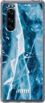 Sony Xperia 5 II Hoesje Transparant TPU Case - Cracked Ice #ffffff