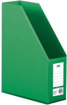 tijdschriftenhouder - D, RECT Plastic Magazine houder Magazine houder Magazine Bestand met venster voor het labelen van PVC A4 90mm Opvouwbaar Green