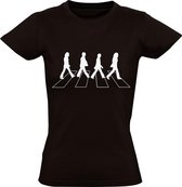 Abbey Road Dames t-shirt | the beatles | Zwart