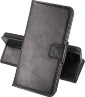 Zakelijke Book Case Telefoonhoesje Geschikt voor OnePlus Nord CE 5G - Portemonnee Hoesje - Pasjeshouder Wallet Case - Zwart