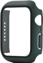 Apple Watch 42MM Full Cover Hoesje + Screenprotector - Kunststof - TPU - Apple Watch Case - Donkergroen